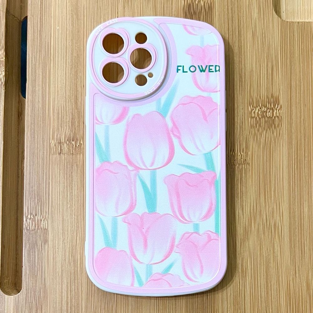 NEW Pink Tulip Case for iPhone 13 Pro Max